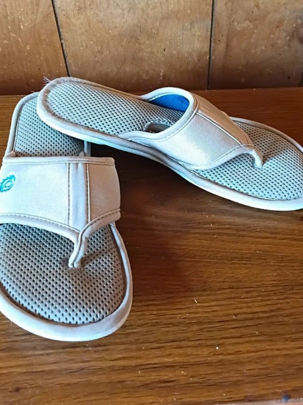 Smartdogs Women’s Brown Thong Slide Sandals Size 7.5-8 Comfort Mesh Slip On